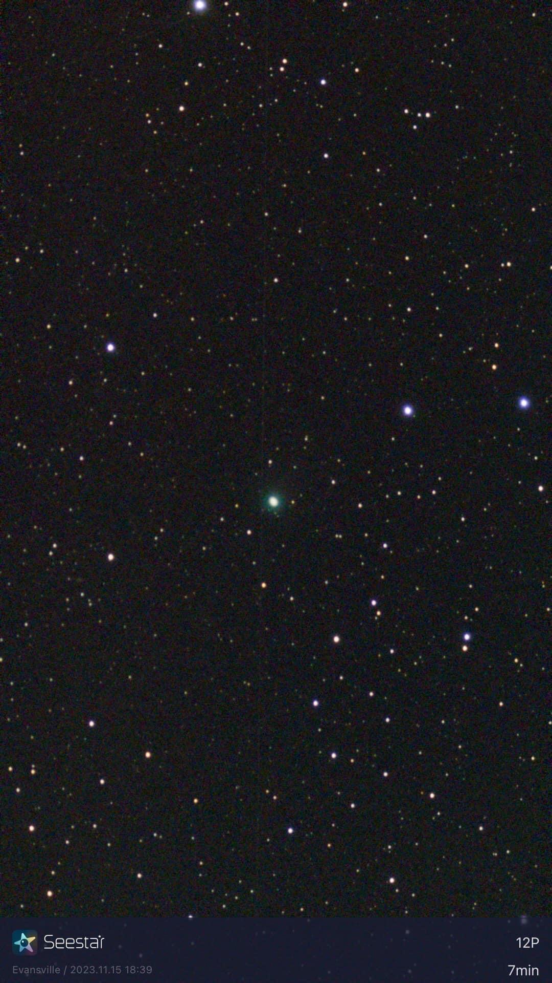 Comet 12P Pons-Brooks taken 11/15/23 with a Seestar S50 smart telescope