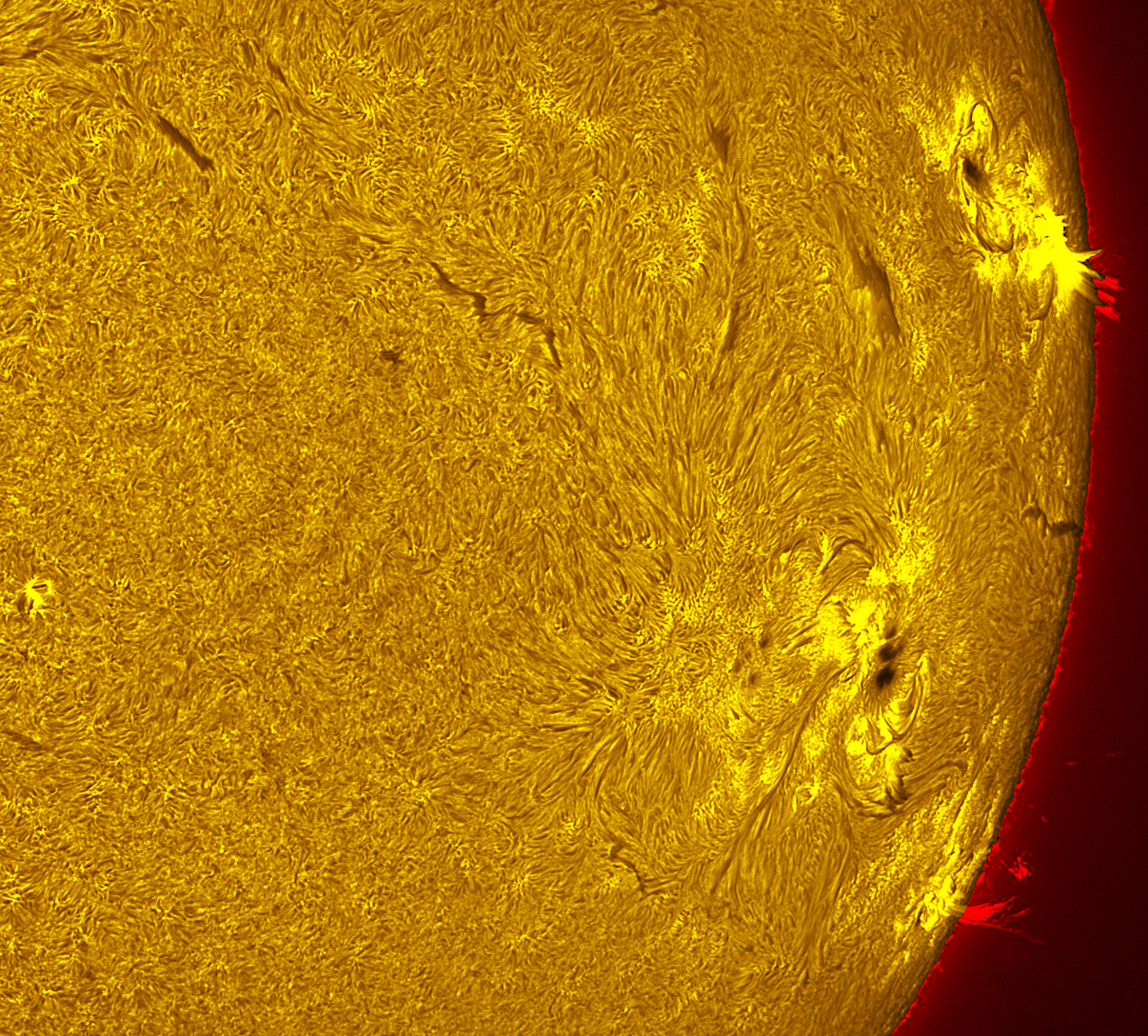 Active region 4478-80 in h-alpha 07/04/26