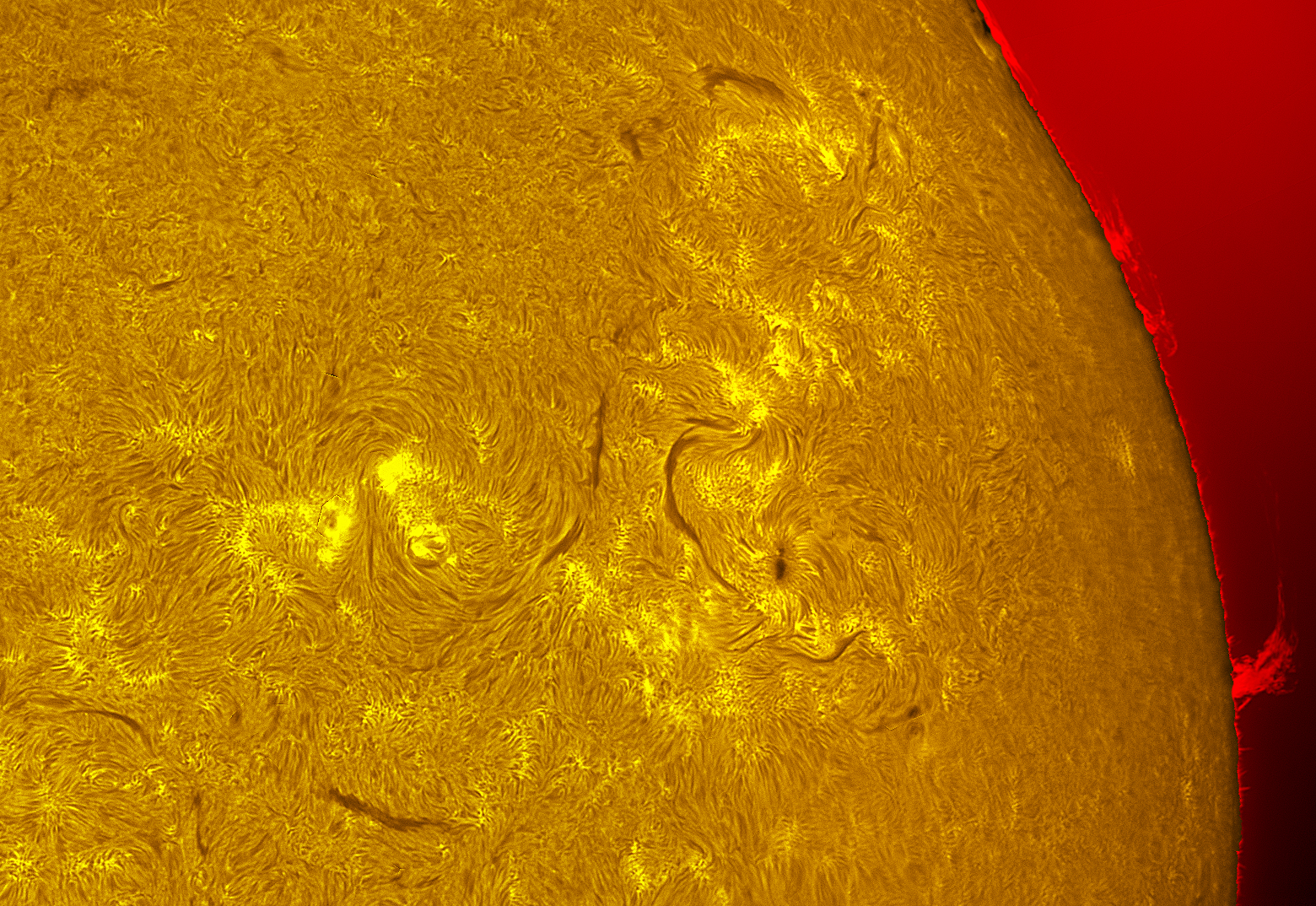 AR4521-4524 in h-alpha 09/13/26