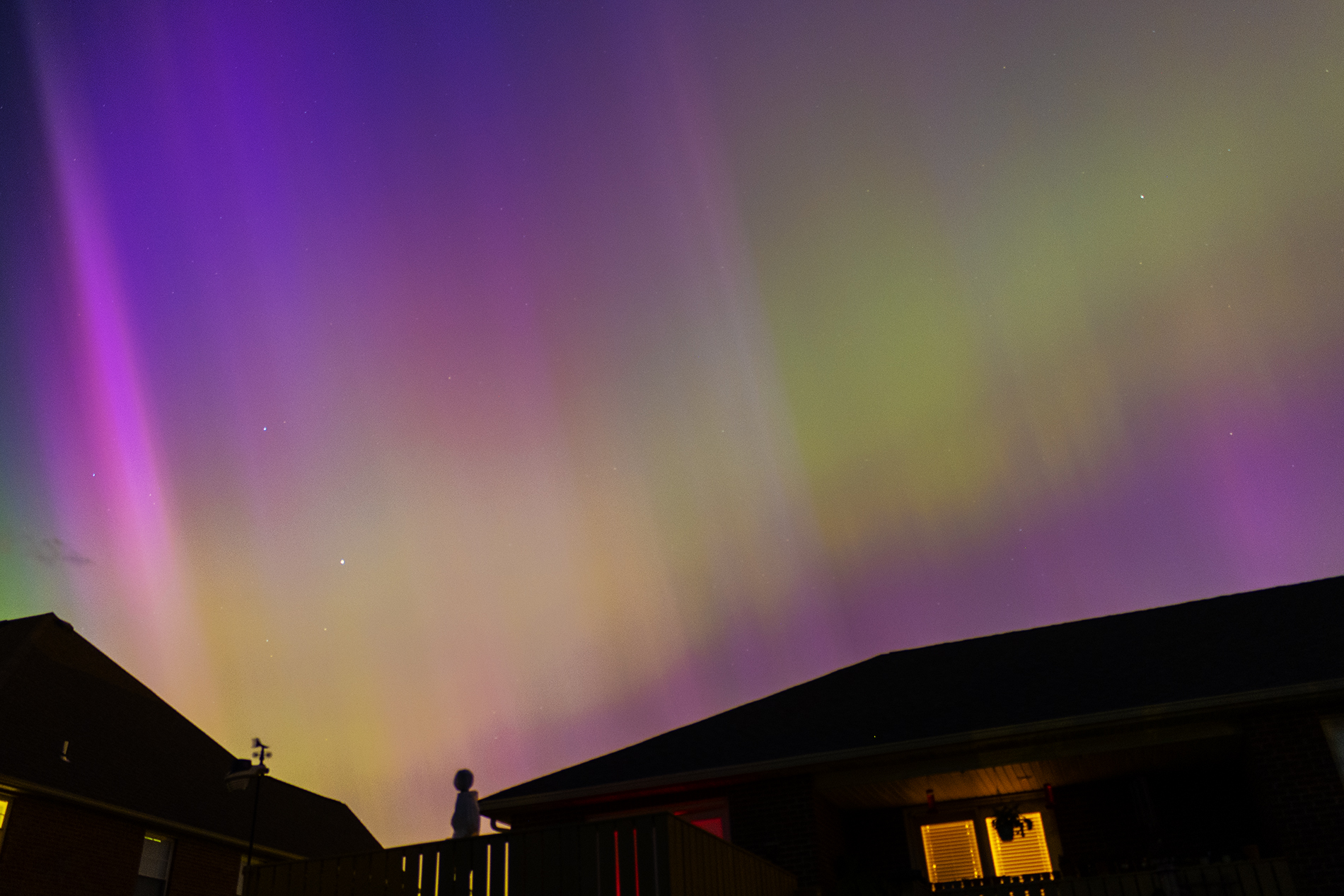 The All Sky Aurora From Evansville, Indiana USA May 10, 2024