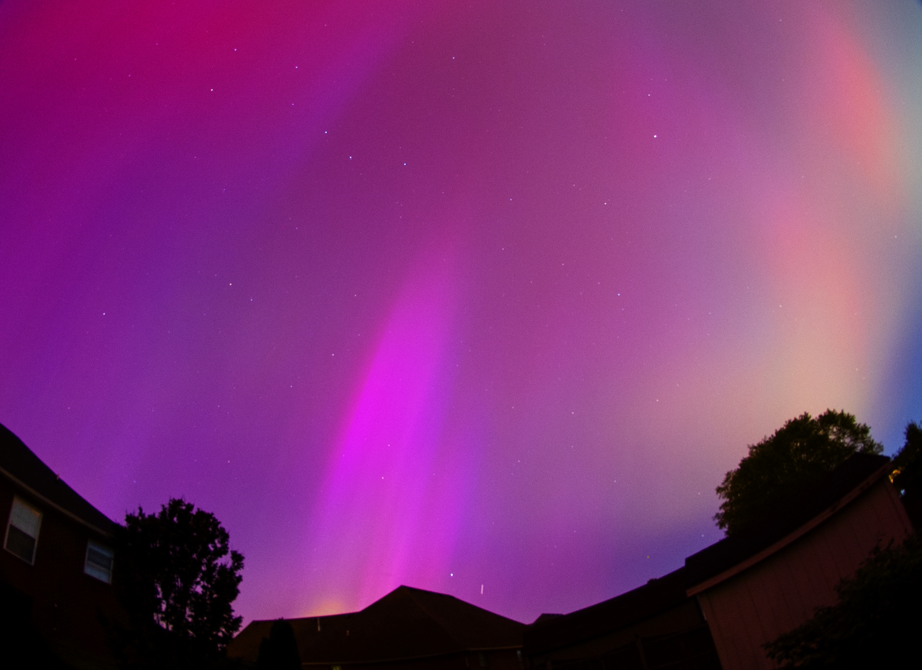 The All Sky Aurora From Evansville, Indiana USA May 10, 2024