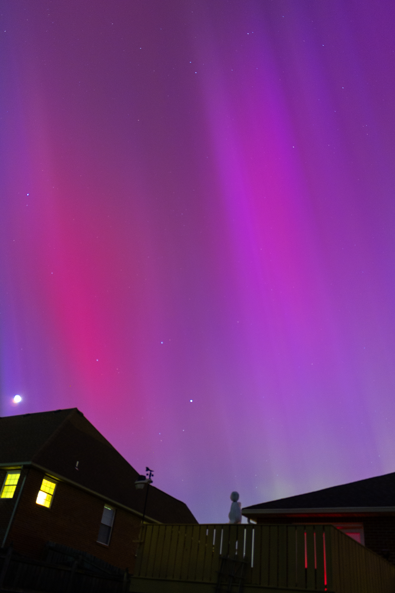 The All Sky Aurora From Evansville, Indiana USA May 10, 2024