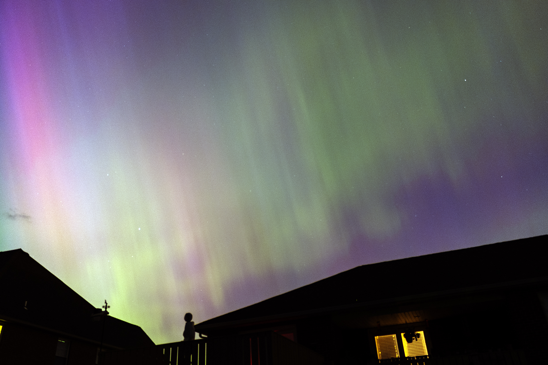The All Sky Aurora From Evansville, Indiana USA May 10, 2024