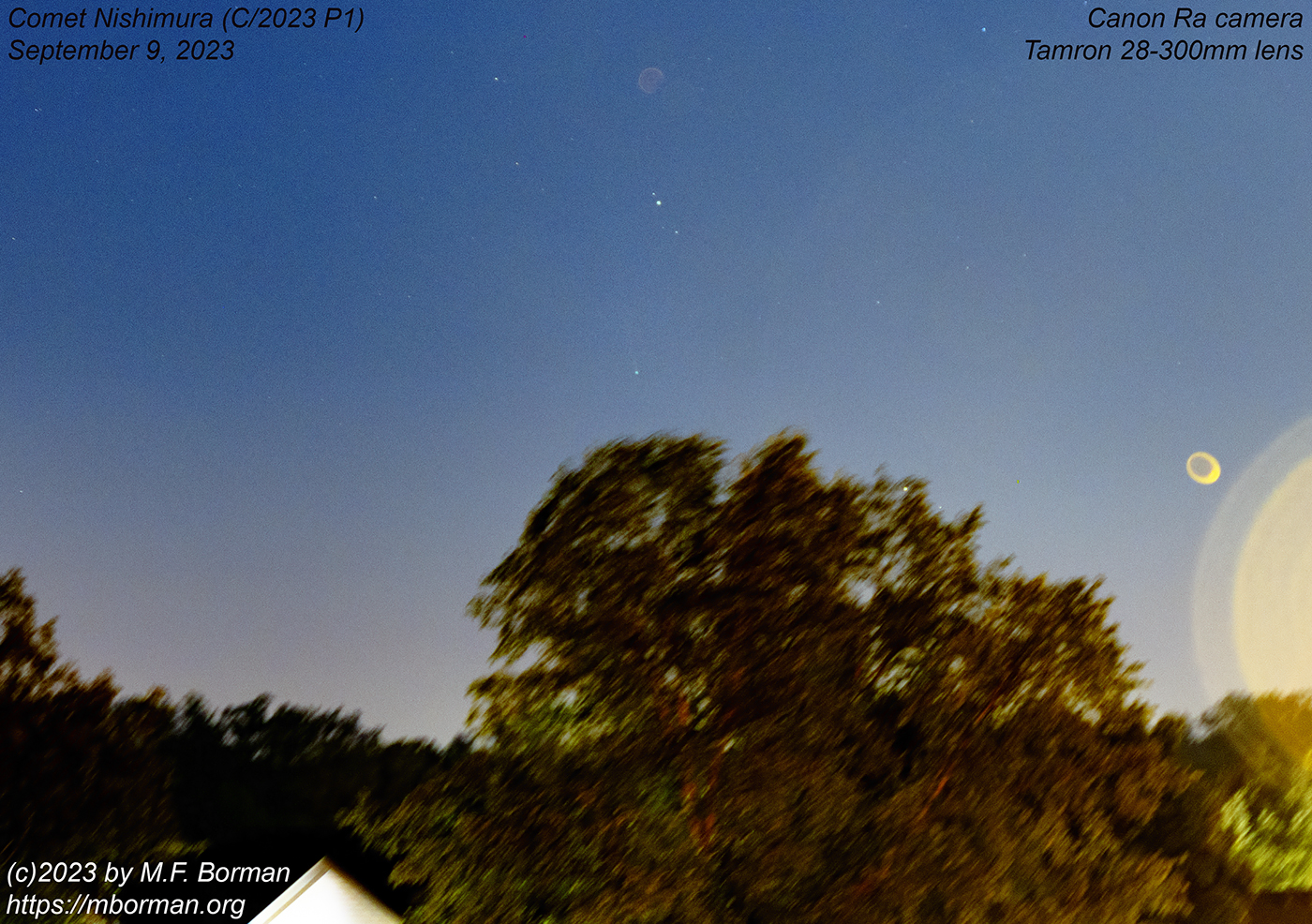 Comet Nishimura (c/2023 P1) 09/09/2023