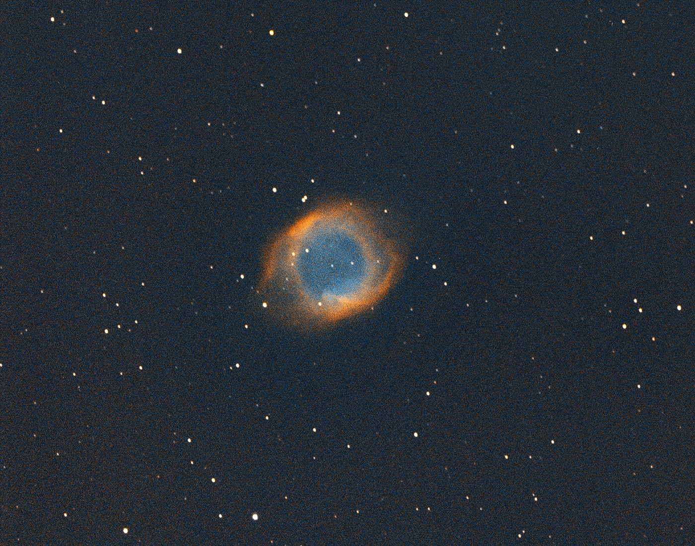 Helix Planetary Nebula (NGC-7293) taken 08/19/23 with a ZWO ASI183MC Pro camera attached to an Celestron 8