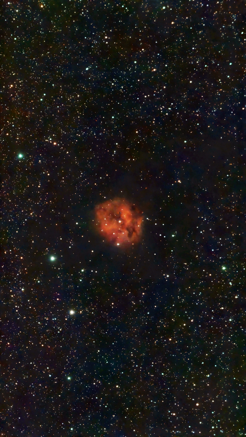The Cocoon Nebula, IC146 taken October 10, 2025 with Seestar S50 Smart Telescope
