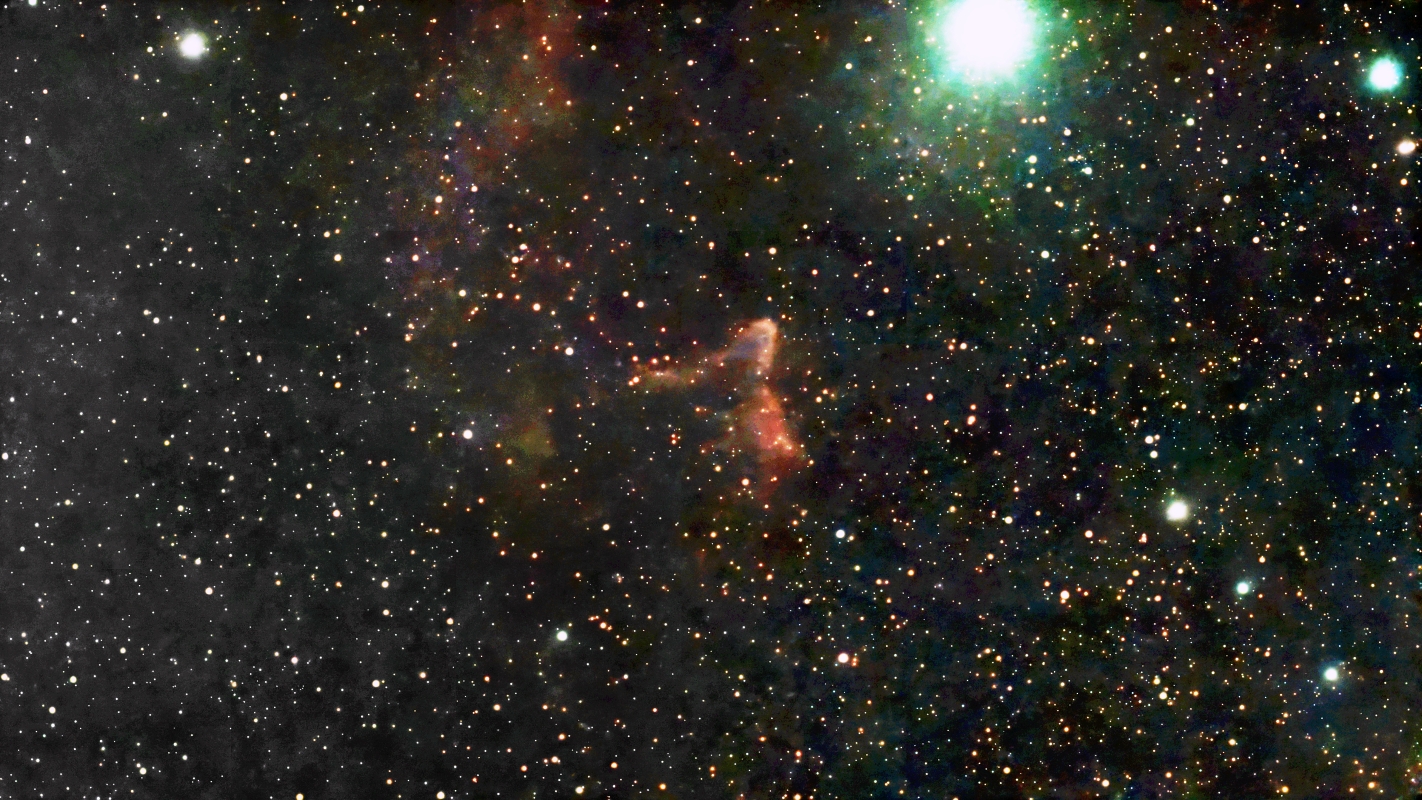 The Ghost of Cassiopeia, IC63 taken October 8, 2025 with Seestar S50 Smart Telescope