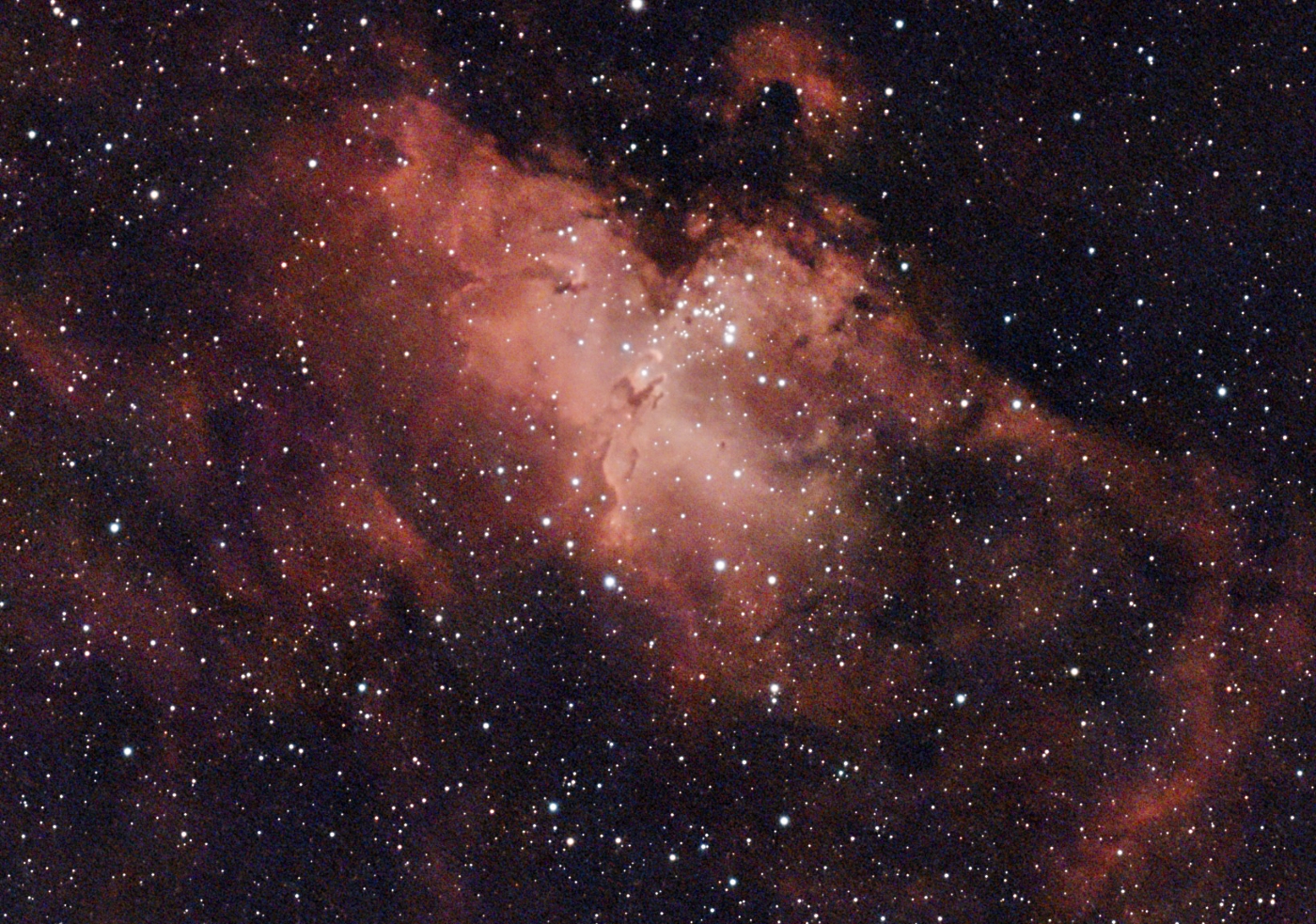 The Eagle Nebula M16 in Sagittarius taken 09/12/26 with a Seestar S50 Pro Smart Telescope.