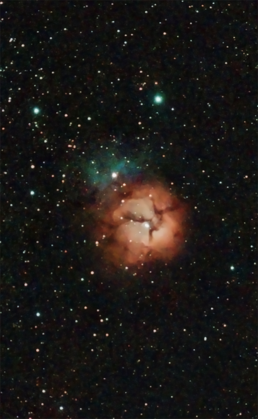Trifid Nebula M20, with Barnard 85.