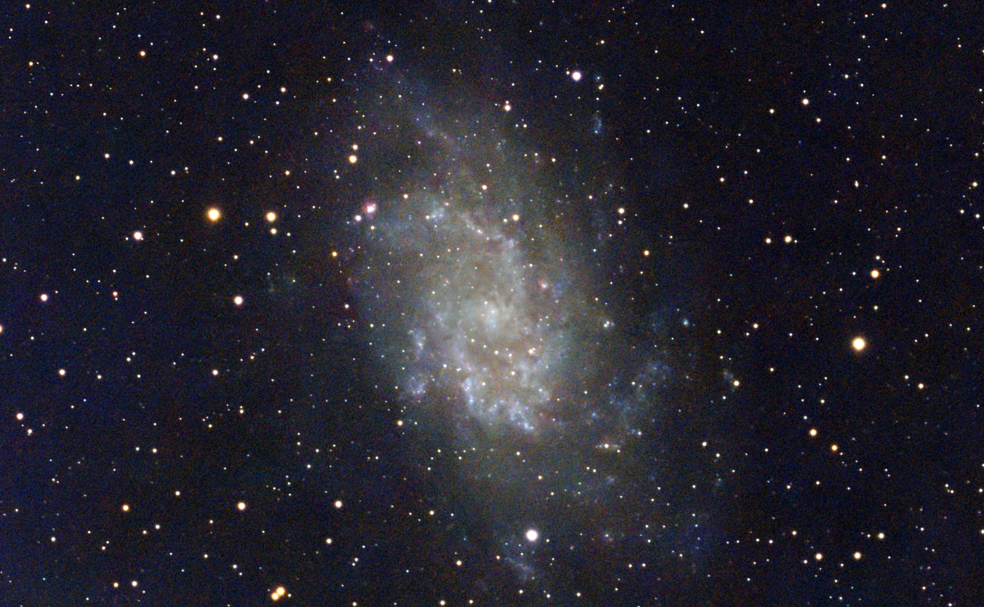 Local Group Spiral Galaxy M33 in Triangulum taken 09/12/26 with a Seestar S50 Pro Smart Telescope