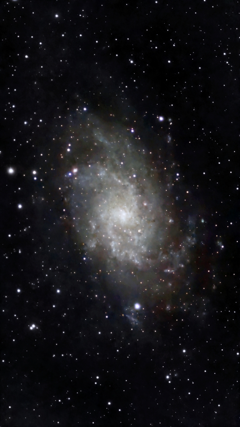 Spiral Galaxy M33 taken 09/28/25 with a Seestar S50 Smart Telescope