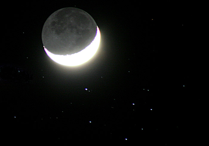 The Moon Passes Through The Pleiades, April 1, 2006