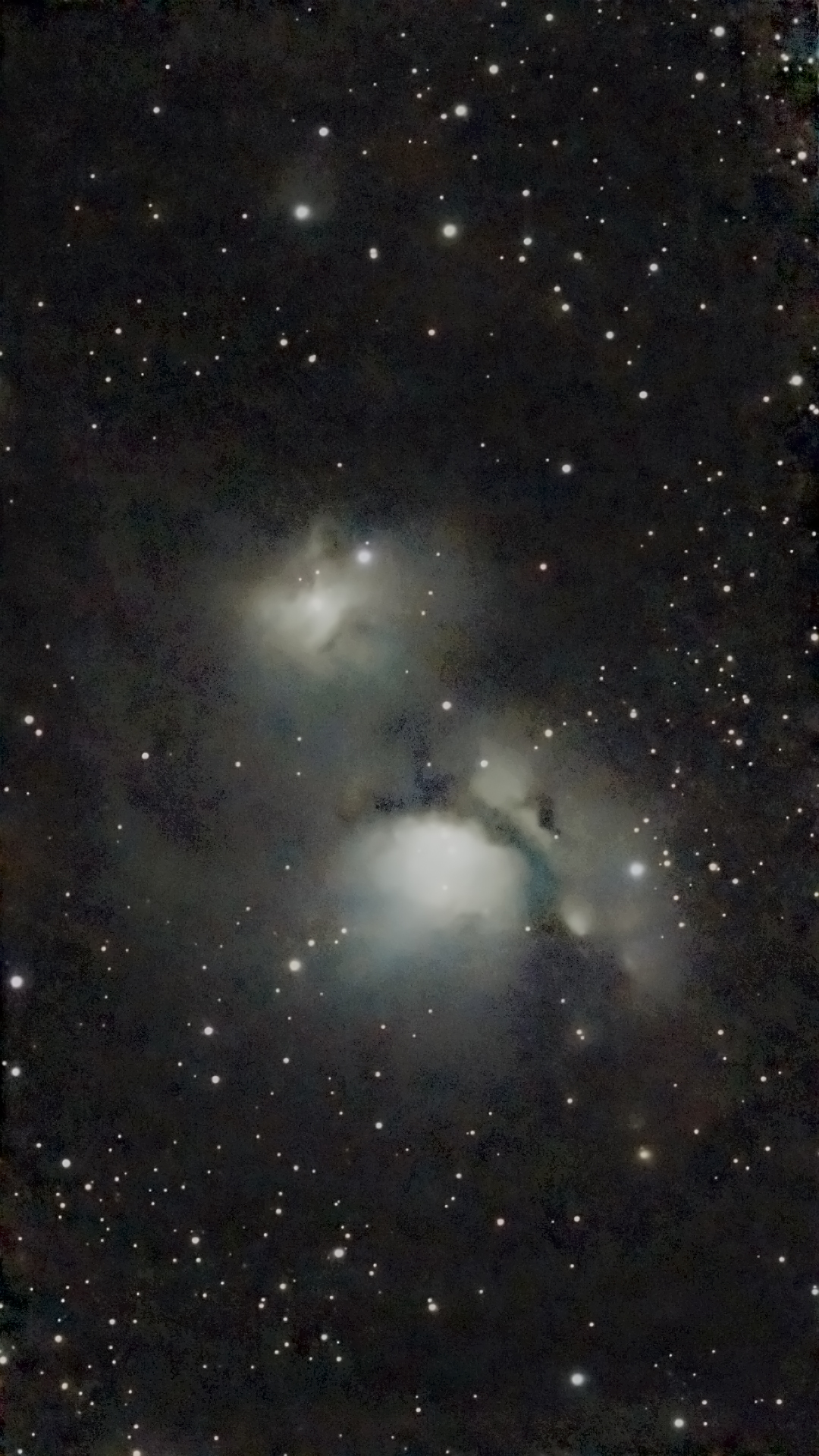 Reflection Nebula M78 in Orion taken 01/22/25 with a Seestar S50 smart telescope in mosaic mode.