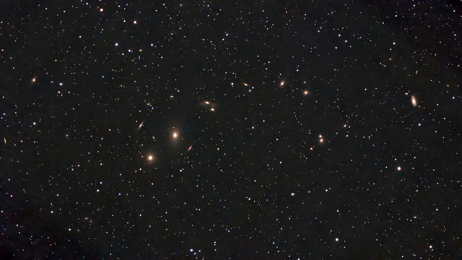 Markarian's Chain of Galaxies in Virgo taken 02/22/26 with a Seestar S30 Pro Smart Telescope