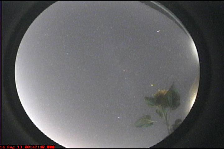 Meteor starting to brighten. 