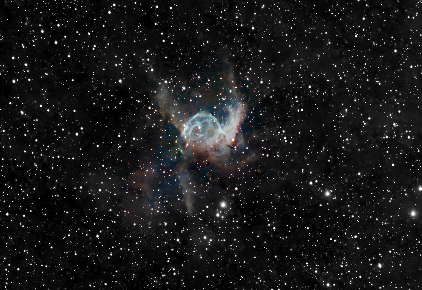 Emission Nebula NGC2359, also known as Thor's Helmet taken 02/12/26 with a Seestar S50 Smart Telescope