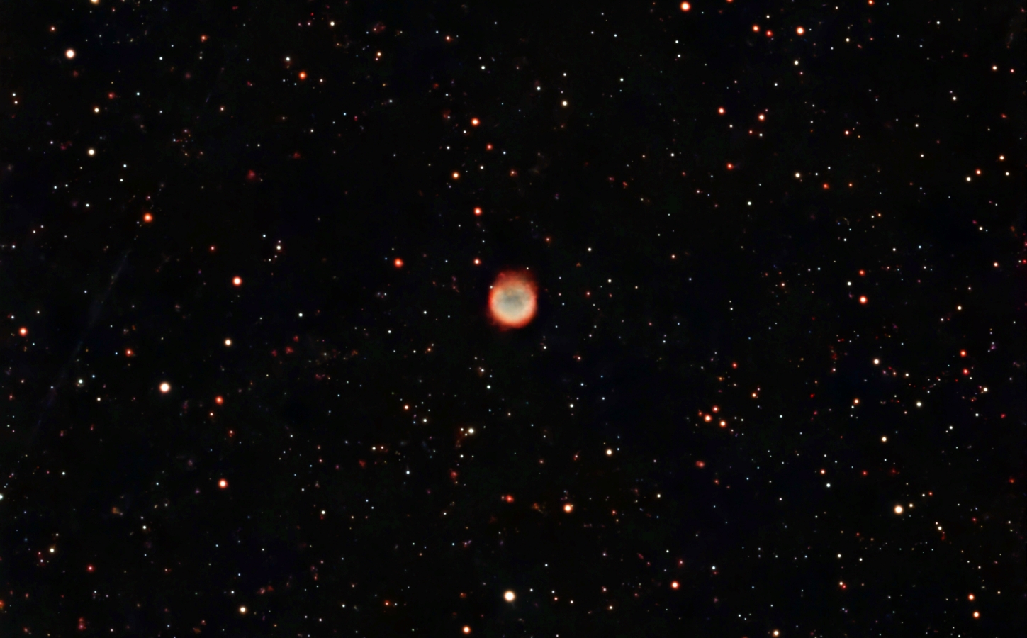 Planetary Nebula NGC6781 in Aquila taken 07/13/26 with a Seestar S50 Smart Telescope