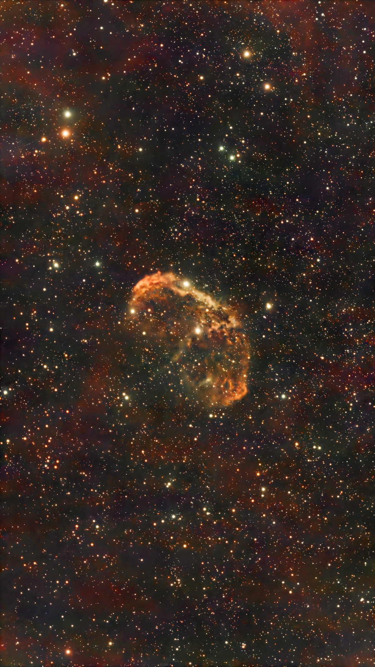 The Crescent Nebula, NGC6888 taken September 9, 2025 with Seestar S50 Smart Telescope