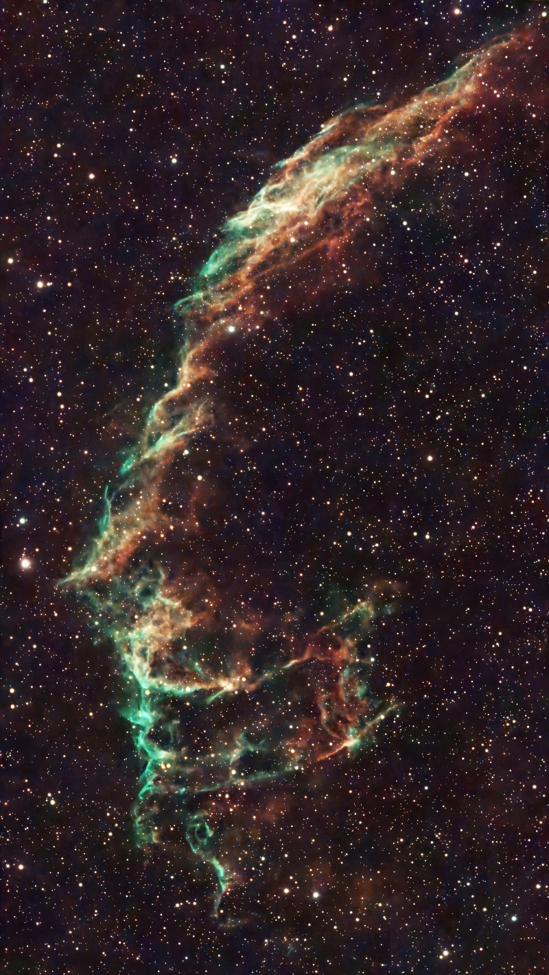 The Eastern Veil Nebula Supernova Remnant, NGC6992 taken September 26, 2025 with Seestar S50 Smart Telescope