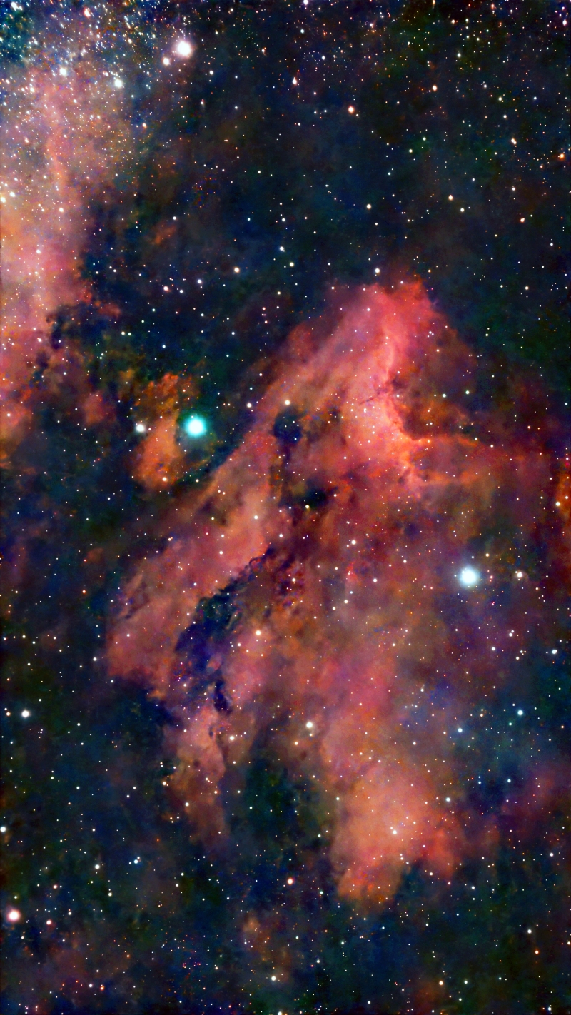 The Pelican Nebula IC5070 taken November 27, 2025 with a Seestar S30 Smart Telescope