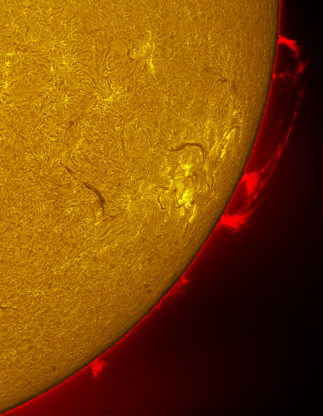 Prominence in h-alpha 10/11/26