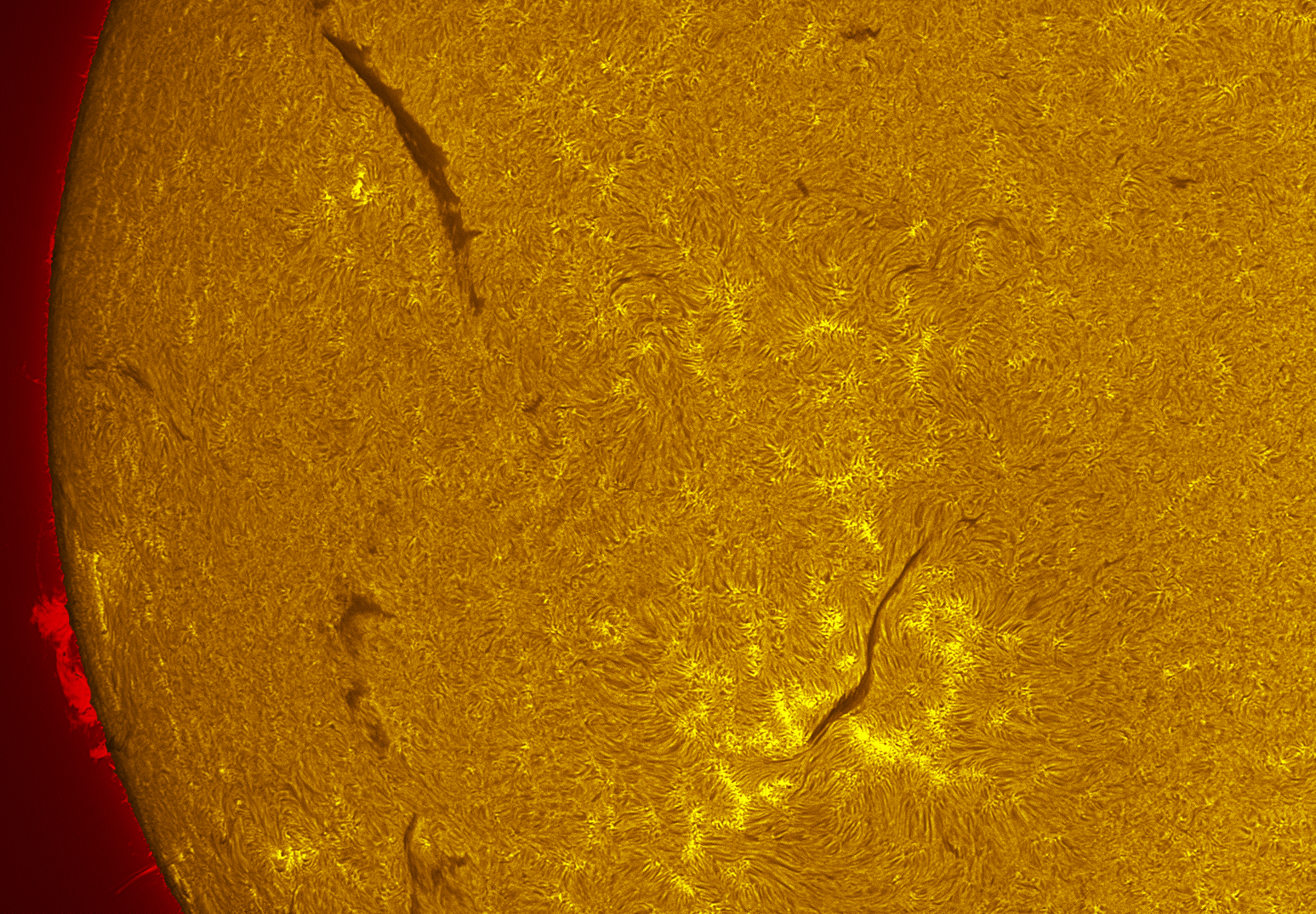Prominence in h-alpha 08/05/26