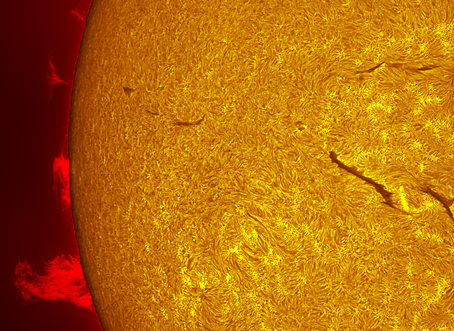 Prominence in h-alpha 09/17/26