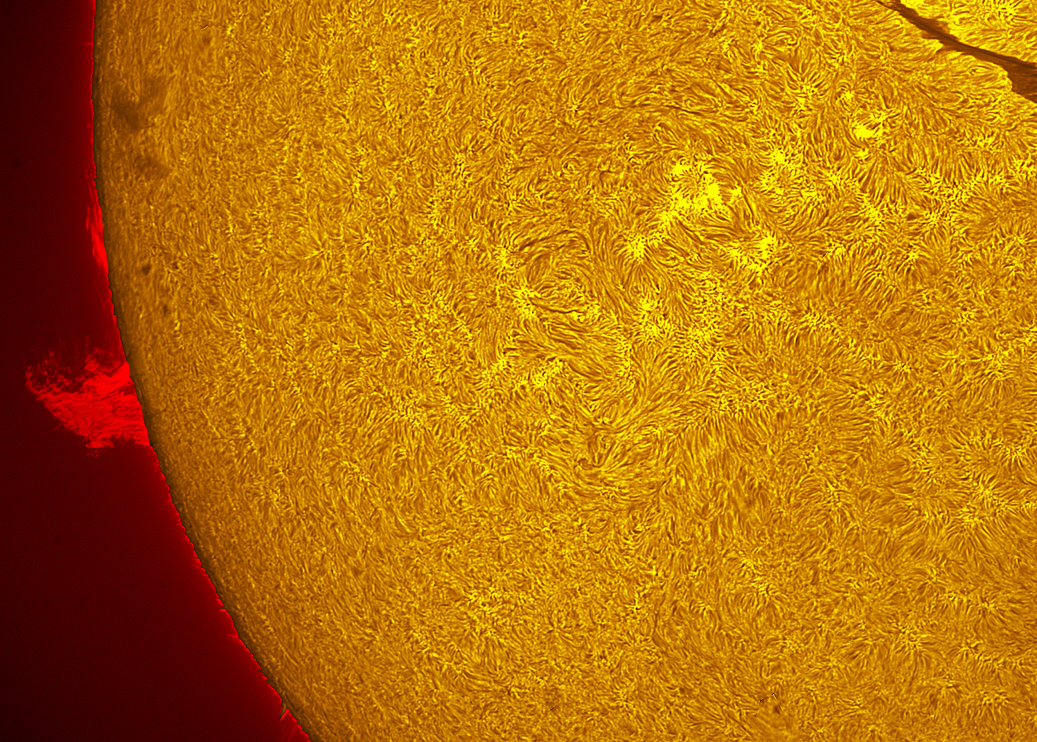 Prominence in h-alpha 09/18/26