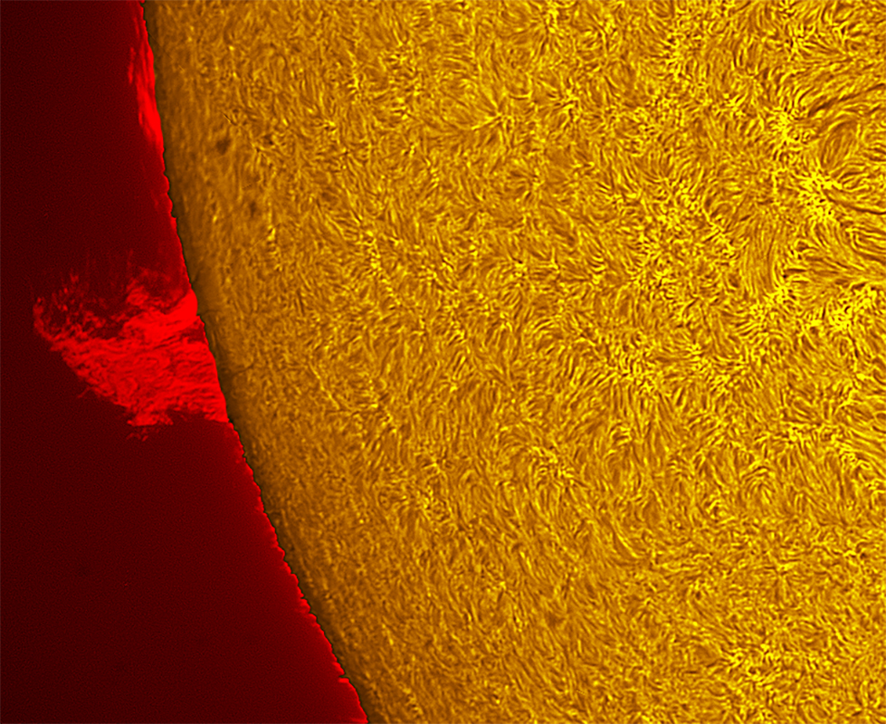 Prominence in h-alpha 09/18/26