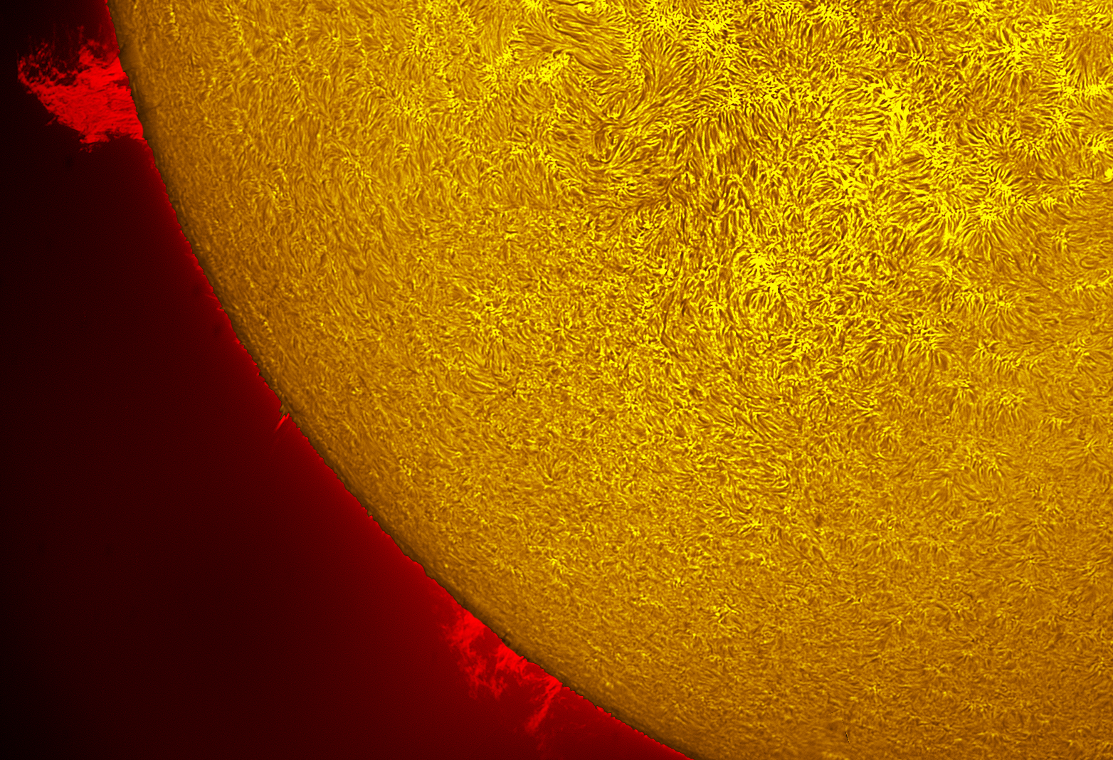 Prominence in h-alpha 09/18/26