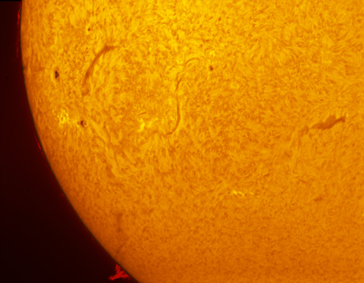 Sunspots 1958, 1959, and 1960 in h-alpha 01/19/2014