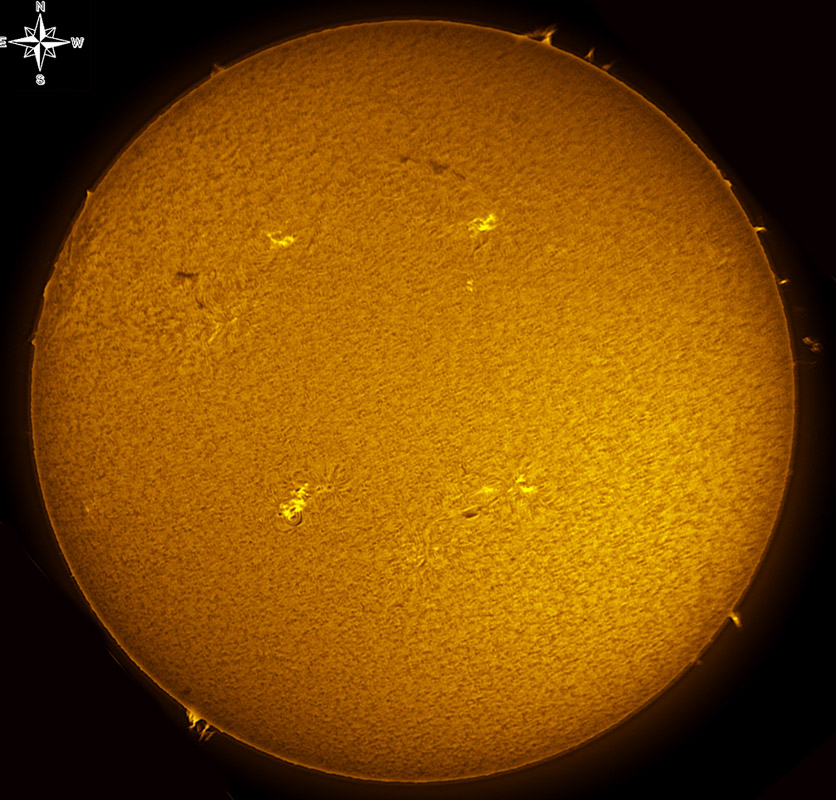 Solar Disk in h-alpha 02/12/2011