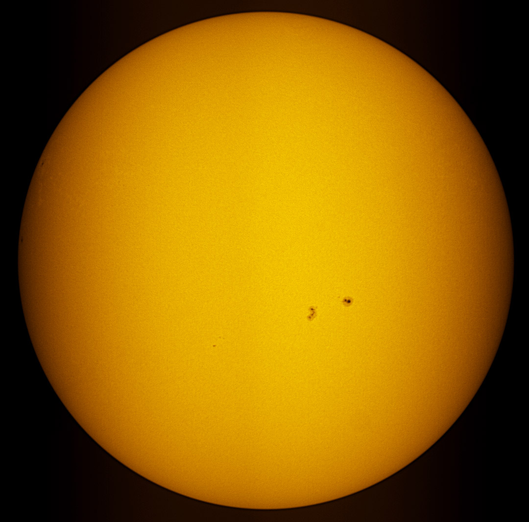 Solar Disk in white light 02/12/2012