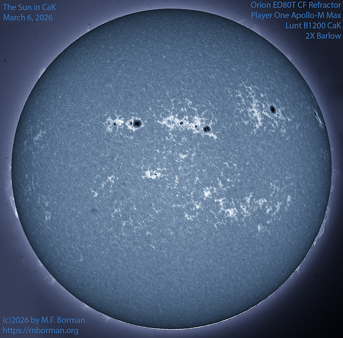 Solar image in CaK 03/06/26