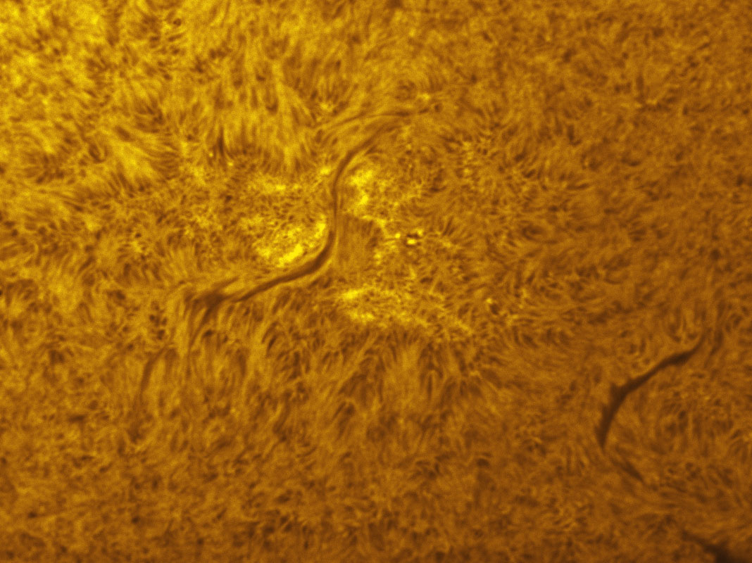 Filaments in h-alpha 03/12/2011