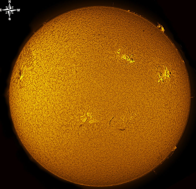 Solar Disk in h-alpha 03/12/2011
