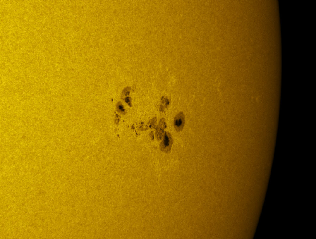 Sunspot 1166 in white light 03/12/2011