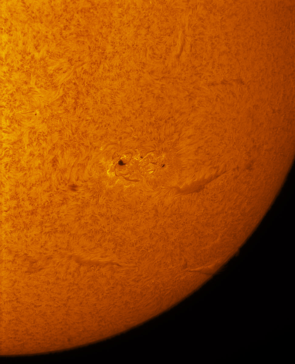 Sunspot 2297 in h-alpha 03/15/2015