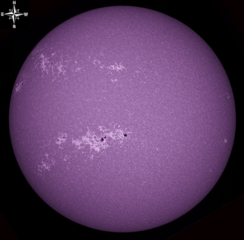 Solar Disk in CaK 03/27/2011