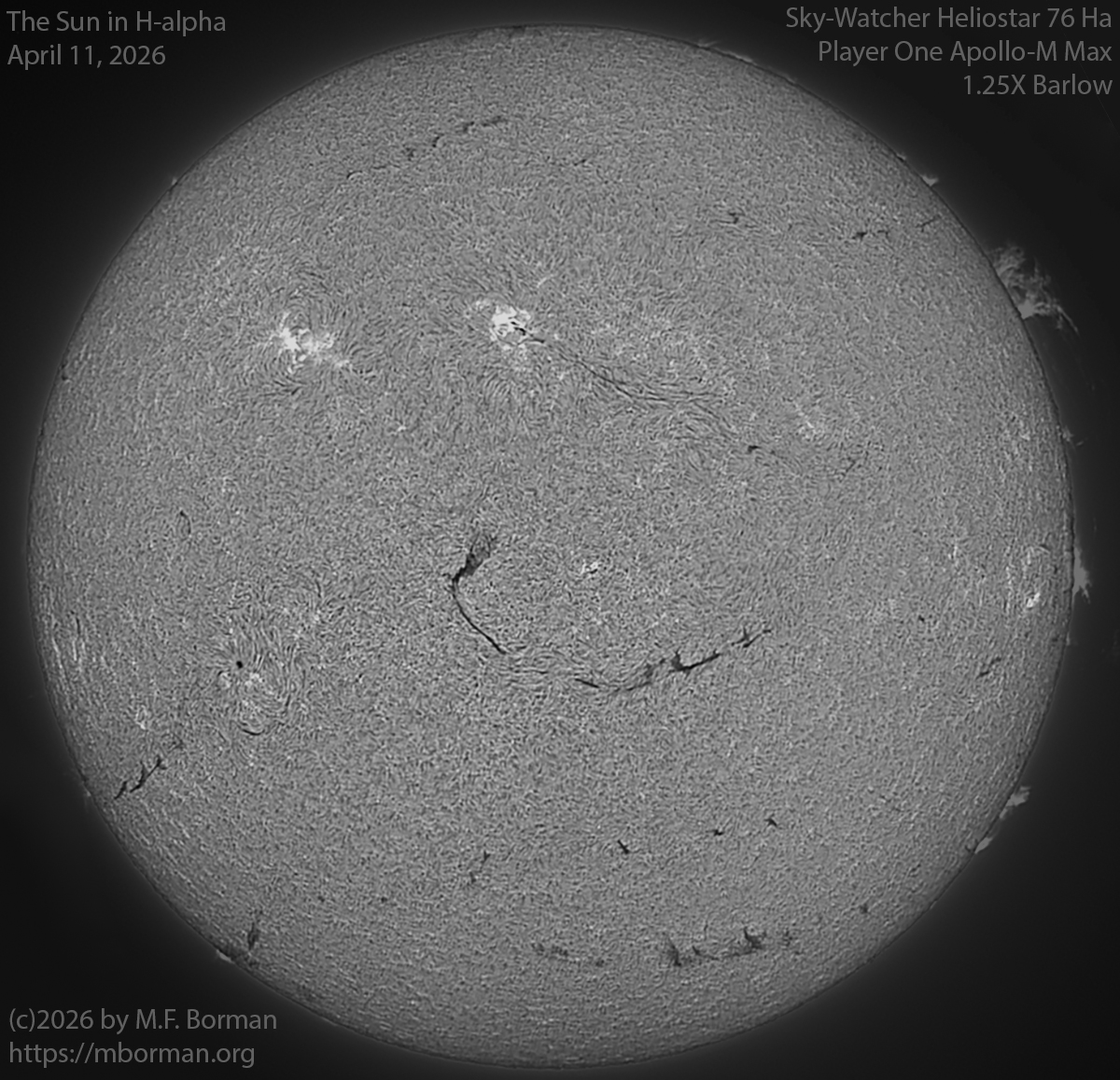 Solar image in h-alpha 04/11/26