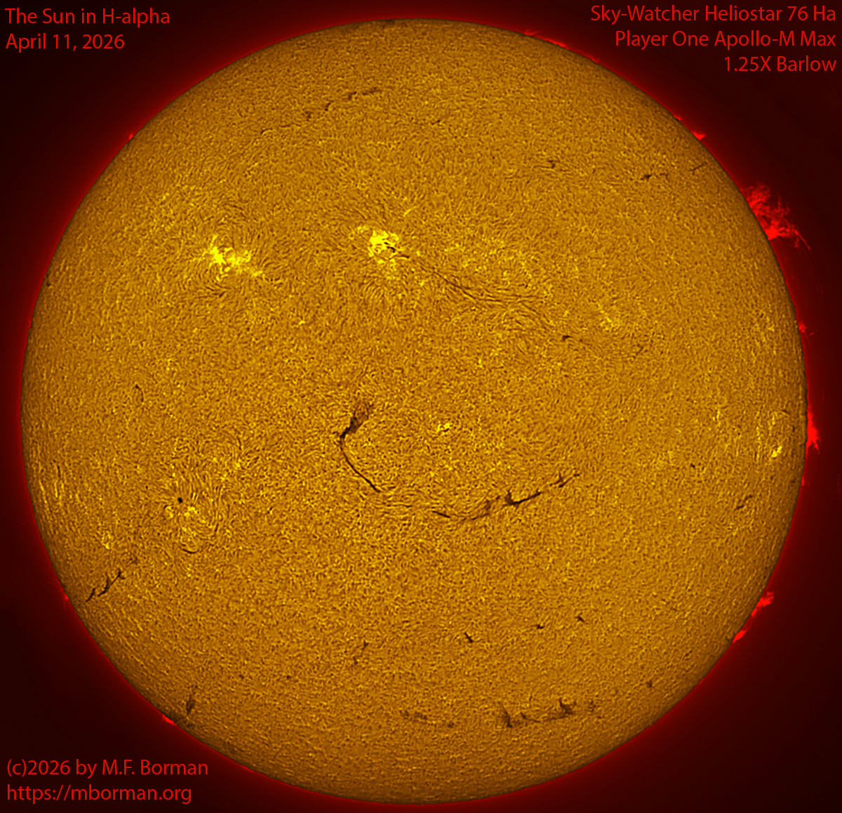 Solar image in h-alpha 04/11/26