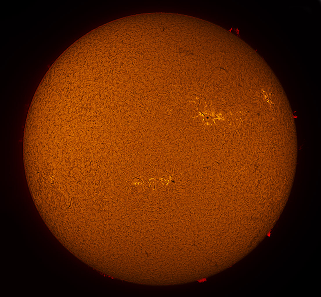 Solar Disk in h-alpha 04/13/2013