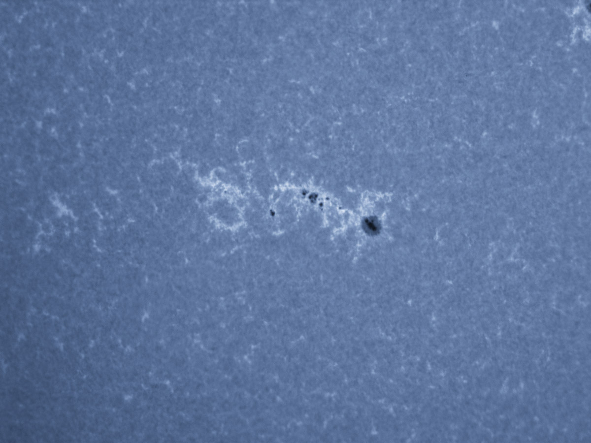Sunspots 1721 and 1722 in CaK 04/13/2013