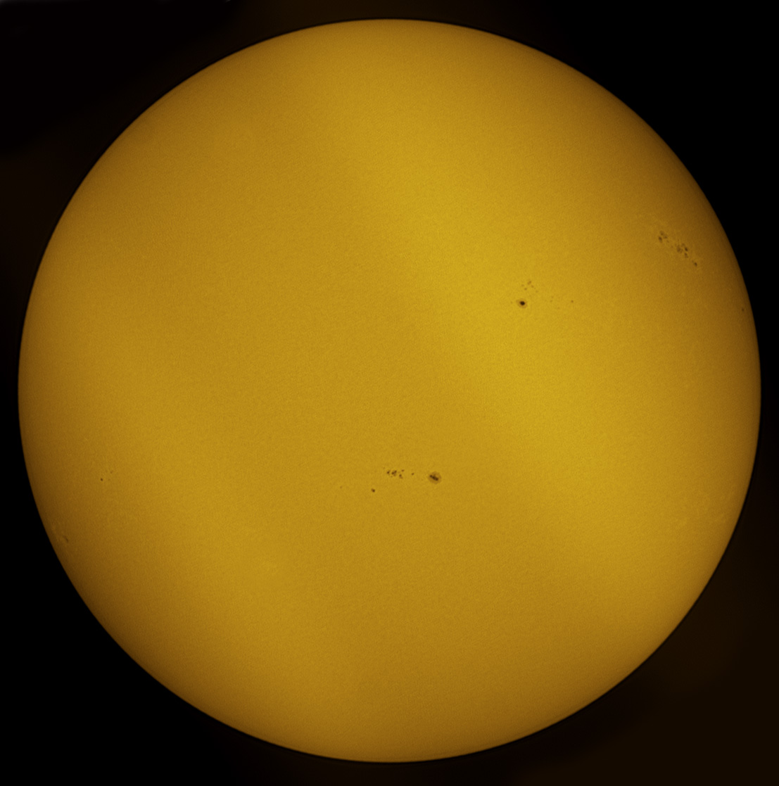Solar Disk in white light 04/13/2013