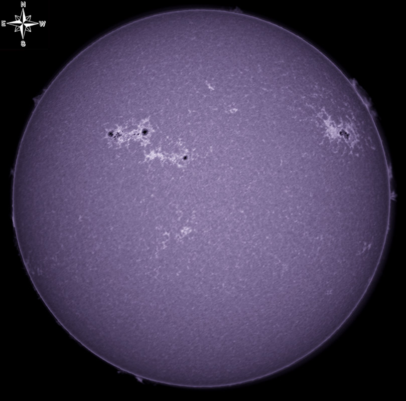 Solar Disk in CaK 04/17/2011