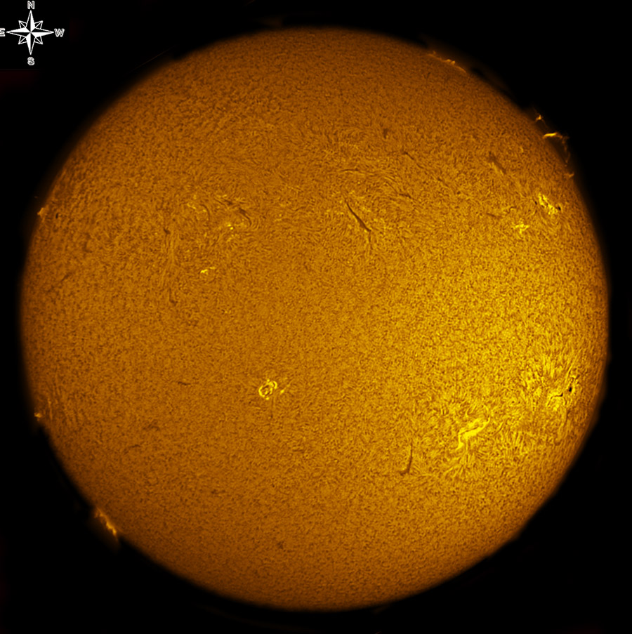 Solar Disk in h-alpha 04/29/2011