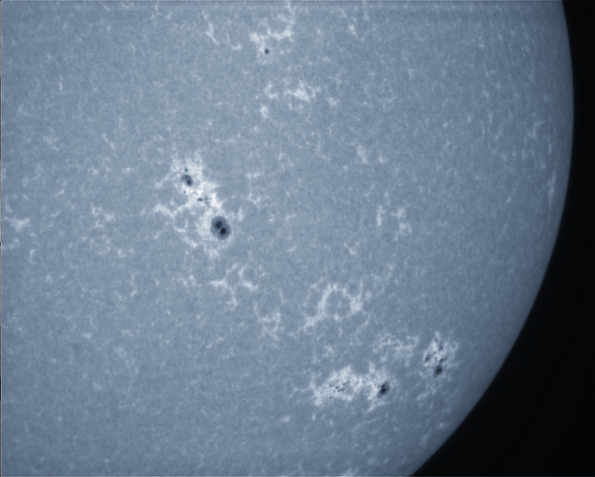 Sunspots 2047, 2049, and 2051 in CaK 05/04/2014