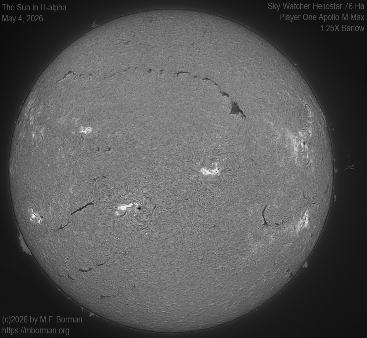 Solar image in h-alpha 05/04/26
