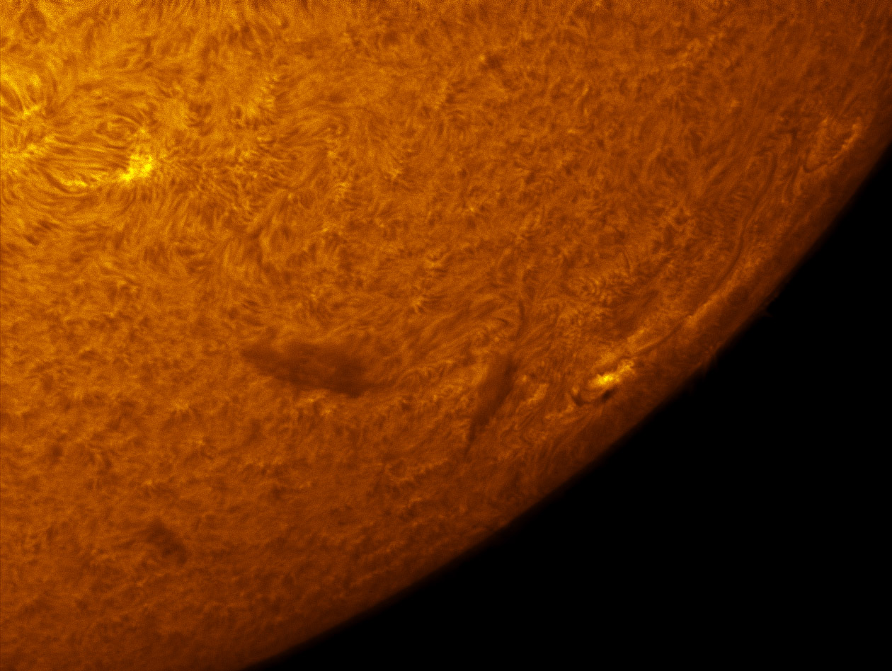 Sunspot 1469 in h-alpha 05/05/2012