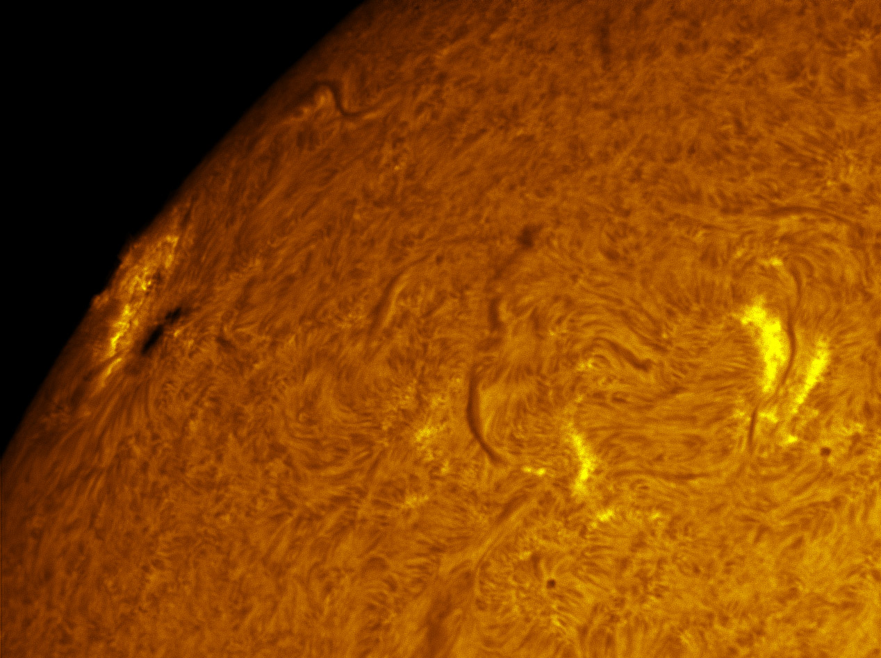 Sunspot 1476 in h-alpha 05/05/2012